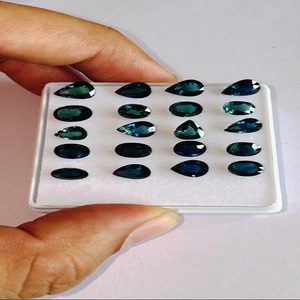 ไพลินสีน้ำเงินอัญมณีธรรมชาติที่เจียระไนและขัดเงาอย่างดีมีสีและความมันวาวที่เหมาะสมในรูปทรงและขนาดต่างๆ - Product Image 1