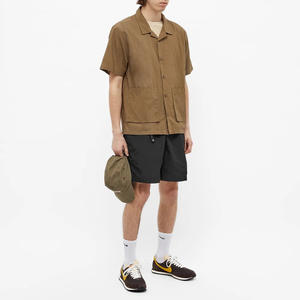 OEM Custom Lightweight Woolen 100% Polyester Embroidered Pattern Eco-Friendly Men's Mid Waist Elastic Waist <b>Hip</b> Hop Shorts - Product Image 3