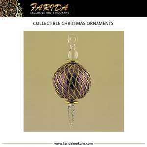 Décoration de noël à collectionner ornements verre doré 2025 nouveau Design Unique Style luxe fait à la main égyptien arbre d'artisanat de noël - Product Image 4