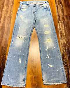 Jeans droits décontractés personnalisables 100% coton foncé délavé respirant imperméable avec patchs de taille personnalisés disponibles en grandes tailles - Product Image 3