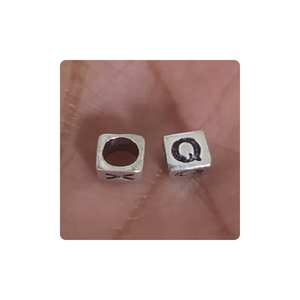 Matériaux de fabrication de bijoux en argent Sterling Q perles découvertes et composants pour la fabrication de bijoux avec Logo personnalisé - Product Image 1