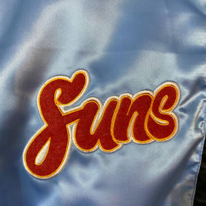 Wholesale Custom Satin Bomber Jacket Embroidered Varsity Silk Satin Bomber Jackets Satin Varsity Jacket For Men - Product Image 4