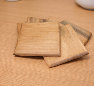 Posavasos de madera hechos a mano, Posavasos de madera redondos, Posavasos de madera ecológicos, Posavasos de madera redondos, Ecológicos - Product Image 4