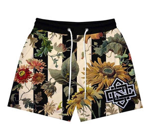 Shorts de sport d'été de haute qualité séchage rapide respirant maille-conception de Logo personnalisé décontracté non tissé tissage entraînement Muscle Shorts - Product Image 2