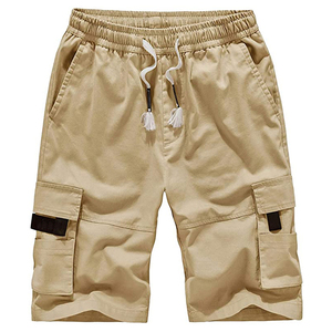 Pantalones cortos Cargo para hombre, tela de algodón, ligeros, cómodos, duraderos, transpirables, múltiples bolsillos, cintura ajustable, Ideal para uso diario - Product Image 1