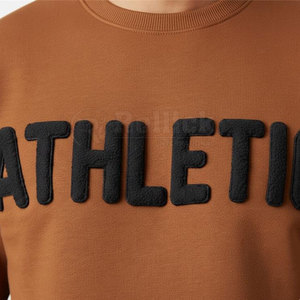 Ensemble de survêtement imprimé en relief, style urbain moderne, coupe confortable, collection hiver - Product Image 4