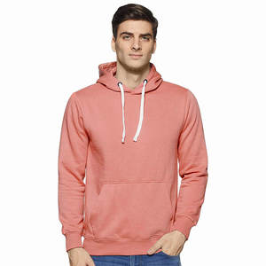 Sudaderas con capucha de calidad superior para hombre Ropa de invierno cálida en rosa con logotipo personalizado Técnica teñida Lisa a la venta - Product Image 1