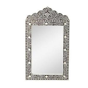 Cadre de miroir mural pour la décoration intérieure des hôtels et restaurants de luxe, décoration intérieure, cadre de miroir en incrustation d'os, forme ovale, décoration intérieure - Product Image 6