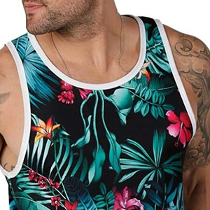 Camiseta sin Mangas para Hombre, 100% Algodón, Transpirable, Ligera, Cómoda y Elegante, para Verano y Playa, Venta al Por Mayor OEM - Product Image 5
