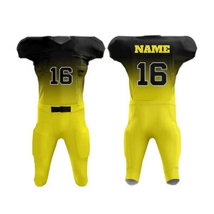 Multi Colors V Neck Short Sleeve Adults Wear Uniform Set American Football Tops Men's American Football Jersey - Product Image 1