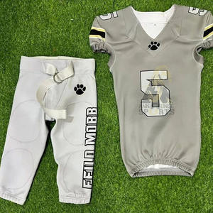 2024 camisetas de entrenamiento de fútbol americano sublimadas para adultos de talla grande transpirables hechas a medida 100% poliéster - Product Image 1