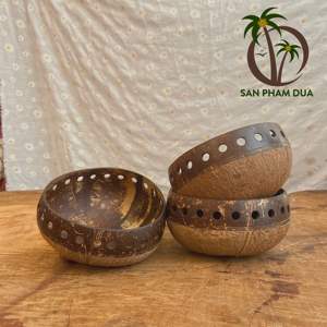 COCO - ECO MARCA DISEÑO COLORIDO CUENCO DE CÁSCARA DE COCO SEGURO PARA ALIMENTACIÓN CUENTA DE COCO ARTESANÍA ENSALADA ACAI CUENCO DE COCO - Product Image 5