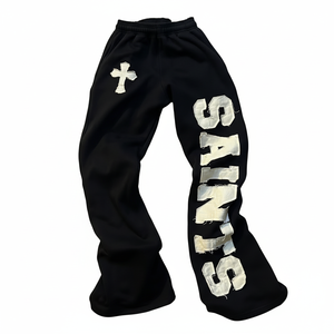 Pantalones Deportivos Casuales para Hombre y Mujer, Bordado Desgastado, 100% Algodón Felpa, 450 g/m², en Varios Colores, Calidad Pura a Precio Razonable - Product Image 5