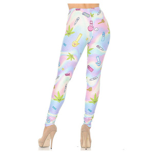 Leggings de punto suave sin costuras, a prueba de sentadillas, de cintura alta, elásticos, transpirables, de tela flexible, para gimnasio, en venta. - Product Image 5