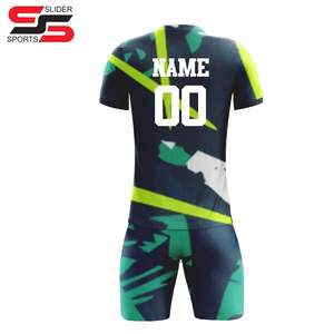 Kit d'uniformes de football pour hommes, vêtements de sport de sublimation personnalisés avec logo personnalisé et accepté pour demi-manches unisexes - Product Image 2