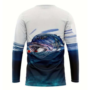 Camisa de Pesca de Manga Corta para Hombre, Diseño Personalizado, Talla Grande, Secado Rápido, Transpirable, UPF 50, Absorbe la Humedad, Chaqueta de Caza, MOQ Bajo - Product Image 3