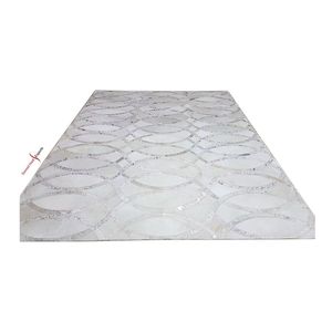Alfombras de Cuero Auténtico Hechas a Mano y Cosidas a Máquina, Alfombras de Piel de Vaca de Primera Calidad, Modernas y Elegantes, para Área de Oración - Product Image 1