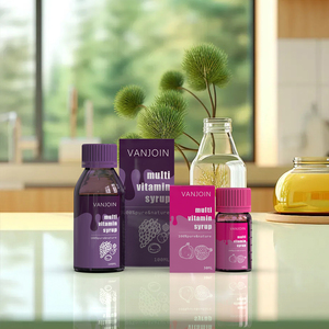 Customized 200ml 250ml 300ml 500ml Amber Round Empty <strong>Lean</strong> Cough Syrup Bottle With Plastic Cap - Product Image 2