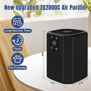 Purificateur d'air Cobectal ZQ2000C noir pour chambres à coucher, électrique, avec filtre HEPA véritable, mode veille, certifié ROHS - Product Image 5