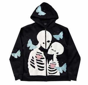 Sweat-shirt streetwear délavé, design déchiré surdimensionné, vente en gros pour les marques de mode - Product Image 1