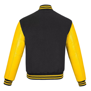 OEM Wholesale Custom <b>Blue</b> Color Canvas Stand Collar Plus-Size Streetwear Letterman Varsity Jacket for <b>Men</b> - Product Image 3
