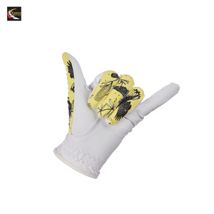 Gants de golf haut de gamme pour femmes, design OEM, cuir Cabretta, gant de golf personnalisé pour main gauche, accessoires de golf imprimés pour le sport - Product Image 2