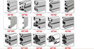 2020 3030 4040 4080 Aluminium Extrusion Profil Frame T Slot V Slot 40x40 Custom Extruded Black <strong>Industrial</strong> <strong>Aluminum</strong> <strong>Profiles</strong> - Product Image 4