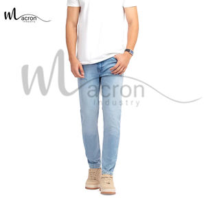 กางเกงยีนส์ผู้ชายทรงตรง สวมใส่สบาย ระบายอากาศดี ดีไซน์ไม่ซ้ำใคร รับผลิตตามแบบ พร้อมสกรีนโลโก้ บริการดีเยี่ยมจากผู้ผลิตชั้นนำ - Product Image 5