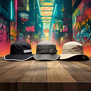 Hip Hop Pescador Sombrero Cubo Streetwear Protección solar Gorra de pesca Hip Hop Jeans Sombrero de cubo al aire libre - Product Image 1