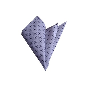 ผ้าพันคอผ้าฝ้ายลายสีกรมท่าสีขาว - Product Image 1