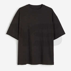 เสื้อยืดผ้าฝ้ายคุณภาพสูงสําหรับผู้ชายเปล่าน้ําหนักหนักขนาดใหญ่พร้อมตัวเลือกหลายสีเสื้อยืดชายผลิตในปากีสถาน - Product Image 1