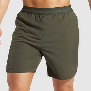 <b>Men's</b> Custom Logo Gym <b>Shorts</b> Latest Design Solid Pattern Athletic Fitness Workout <b>Shorts</b> <b>with</b> <b>Zipper</b> <b>Pockets</b> - Product Image 1