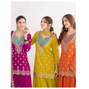 Traje Sharara de Moda de la Mejor Calidad, Perfecto para Fiestas, Festivales y Bodas, Atuendo Étnico Disponible a Precio de Fábrica - Product Image 1