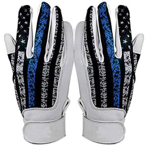 Guantes de bateo profesionales unisex Protección de manos de cuero liso personalizada de la mejor calidad para entrenamiento Entrenamiento cómodo - Product Image 5