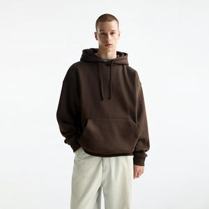 Sweat à capuche oversize marron pour homme, coupe décontractée, en molleton doux, style décontracté, parfait pour le quotidien et le confort - Product Image 1