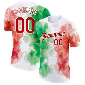 Camisetas de alta calidad con cuello redondo para hombre, estampado de bandera por sublimación, ropa de calle informal, ligera y de gran tamaño con logotipo frontal - Product Image 1