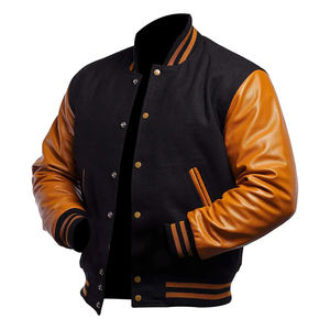 Custom Varisty <b>Jacket</b> Winter Leather Sleeves Wool Baseball Letterman <b>Vintage</b> <b>Varsity</b> <b>Jacket</b> for Men - Product Image 4