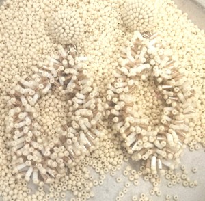 Pendientes colgantes de aro de bola de ratán bohemio de rafia, pendientes de gota envueltos de mimbre de paja trenzada hecha a mano, pendientes de playa de verano, joyería - Product Image 2