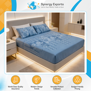Branded Dealer Offers Ultimate Quality Luxurious 4 Pcs Polyester Printed Bedsheet Set with Customized Logo in Bulk Quantity - Product Image 5