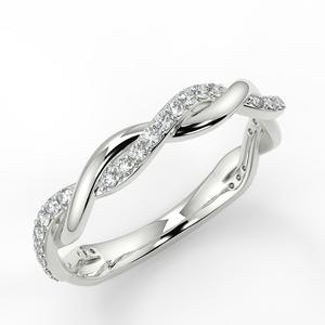 Anillo de diamante cultivado en laboratorio redondo IGI, anillo de diamante creado en laboratorio de oro blanco de 14 quilates para boda y anillo o banda de compromiso - Product Image 2