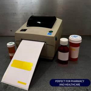 Etiquetas para Recetas Médicas de 3 3/4" X 8 1/4", Papel Térmico Adhesivo Resistente a los Rayones, a los Rayos UV y al Agua, Grado Farmacéutico, Proveedor OEM - Product Image 4