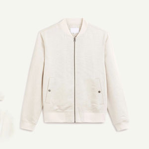 Blouson aviateur homme sur mesure 2026 de haute qualité avec col montant respirant et poche, logo personnalisé - Product Image 5