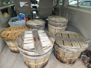 Cestas de cangrejo de bambú de madera dura OEM con cubierta y asas de Vietnam-Muestras disponibles para probar la calidad - Product Image 4