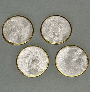 Luxury Mother Of Pearl <b>Mop</b> Coasters Offering Decorative Appeal And Surface Protection - Product Image 6