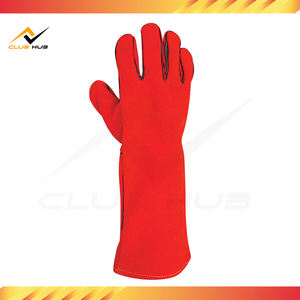 Nouveauté : Gants de soudage en cuir, fermeture à lacets, réglables, antidérapants, respirants, ignifuges, anti-chaleur, anti-coupure, pour l'extérieur - Product Image 2