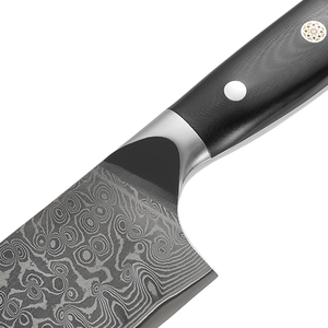 Vente en gros de couteaux de chef en acier damas japonais de haute qualité, service OEM ODM personnalisé, lames fixes et tranchantes - Product Image 3