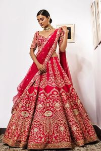 DAZZLING--DESIGN ของอินเดีย/ปากีสถาน KOTI กับ LEHENGA-BRIDAL ชุดประดับประดา DABKA,หินลูกปัดแก้วทำงานสำหรับงานแต่งงาน @ 2022 - Product Image 2