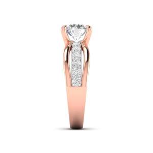 Bague de fiançailles solitaire classique en diamant taille ronde 1,87 ct, couleur F, clarté VS, diamant cultivé en laboratoire en or 14 carats, cadeau d'anniversaire - Product Image 5