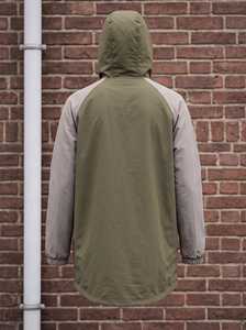 Anorak Largo Olive and Stone, Anorak Ripstop con Logotipo Personalizado OEM, Ropa Urbana Unisex de Fábrica - Product Image 4