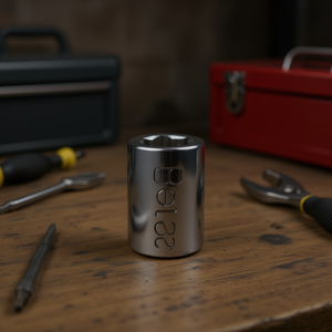 Chrome-Plated 1/2\" Female <b>Square</b> Drive <b>Socket</b> Wrenches with Burnished Inserts Designed for XZN Screws - Product Image 3